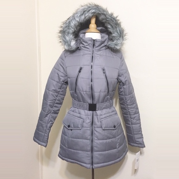 💥 CLEARANCE Removable Fur Hood Zip Front Puffer - Picture 5 of 8